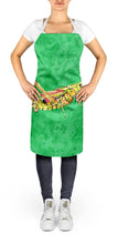 Load image into Gallery viewer, Grasshopper on Green Apron – Artist-Designed Kitchen, BBQ &amp; Craft Apron
