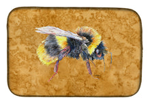 Load image into Gallery viewer, Bee on Gold Dish Drying Mat – Absorbent, Artistic Kitchen Essentials 8850DDM