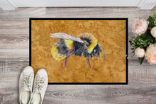 Load image into Gallery viewer, Bee on Gold Doormat - 24x36 Decorative Floor Mat – Indoor/Outdoor Rug