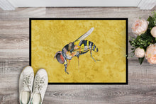Load image into Gallery viewer, Bee on Yellow Doormat - 24x36 Decorative Floor Mat – Indoor/Outdoor Rug