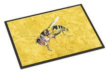 Load image into Gallery viewer, Bee on Yellow Doormat - 24x36 Decorative Floor Mat – Indoor/Outdoor Rug
