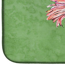 Load image into Gallery viewer, Gerber Daisy Pink Dish Drying Mat – Absorbent, Artistic Kitchen Essentials 8853DDM