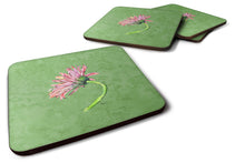 Load image into Gallery viewer, Gerber Daisy Pink Coasters - Set of 4 Lightweight Foam, Absorbent Drink Coasters