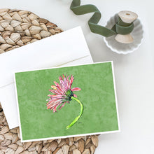 Load image into Gallery viewer, Gerber Daisy Pink Greeting Cards -  Blank Note Cards – 8-Pack of Artist-Designed Cards with Envelopes