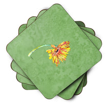 Load image into Gallery viewer, Gerber Daisy Orange Coasters - Set of 4 Lightweight Foam, Absorbent Drink Coasters