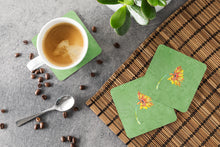Load image into Gallery viewer, Gerber Daisy Orange Coasters - Set of 4 Lightweight Foam, Absorbent Drink Coasters