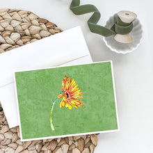 Load image into Gallery viewer, Gerber Daisy Orange Greeting Cards -  Blank Note Cards – 8-Pack of Artist-Designed Cards with Envelopes
