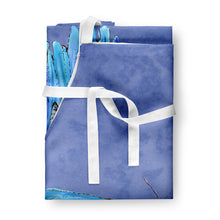 Load image into Gallery viewer, Butterfly on Slate Blue Apron – Artist-Designed Kitchen, BBQ &amp; Craft Apron