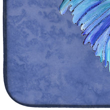 Load image into Gallery viewer, Butterfly on Slate Blue Dish Drying Mat – Absorbent, Artistic Kitchen Essentials 8855DDM