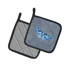 Load image into Gallery viewer, Butterfly on Gray Pot Holders - Set of 2 Decorative Kitchen Helpers | Made in the USA 8856PTHD