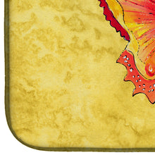 Load image into Gallery viewer, Butterfly on Yellow Dish Drying Mat – Absorbent, Artistic Kitchen Essentials 8857DDM