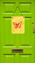 Load image into Gallery viewer, Butterfly on Yellow Aluminium Metal Wall or Door Hanging Prints