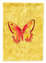 Load image into Gallery viewer, Butterfly on Yellow Garden Flag – Decorative Outdoor Yard Flag