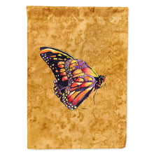 Load image into Gallery viewer, Butterfly on Gold Flag Canvas House Size