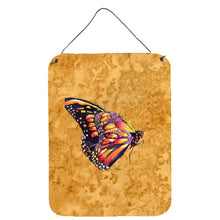 Load image into Gallery viewer, Butterfly on Gold Aluminium Metal Wall or Door Hanging Prints