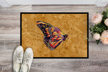 Load image into Gallery viewer, Butterfly on Gold Doormat - 24x36 Decorative Floor Mat – Indoor/Outdoor Rug