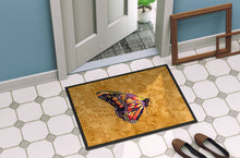 Load image into Gallery viewer, Butterfly on Gold Doormat - 24x36 Decorative Floor Mat – Indoor/Outdoor Rug