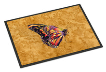 Load image into Gallery viewer, Butterfly on Gold Doormat - 24x36 Decorative Floor Mat – Indoor/Outdoor Rug