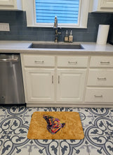 Load image into Gallery viewer, Butterfly on Gold Machine Washable Memory Foam Mat 8858RUG