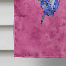 Load image into Gallery viewer, Butterfly on Pink Flag Canvas House Size