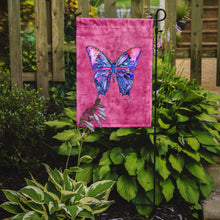 Load image into Gallery viewer, Butterfly on Pink Garden Flag – Decorative Outdoor Yard Flag