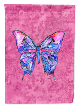 Load image into Gallery viewer, Butterfly on Pink Garden Flag – Decorative Outdoor Yard Flag