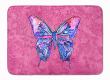 Load image into Gallery viewer, Butterfly on Pink Machine Washable Memory Foam Mat 8859RUG