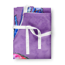 Load image into Gallery viewer, Butterfly on Purple Apron – Artist-Designed Kitchen, BBQ &amp; Craft Apron