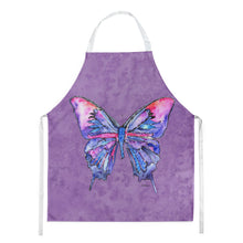 Load image into Gallery viewer, Butterfly on Purple Apron – Artist-Designed Kitchen, BBQ &amp; Craft Apron