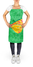 Load image into Gallery viewer, Butterfly Orange on Green Apron – Artist-Designed Kitchen, BBQ &amp; Craft Apron