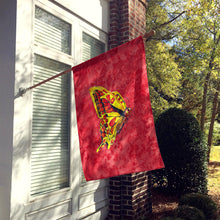 Load image into Gallery viewer, Butterfly on Red Flag Canvas House Size