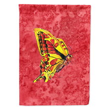 Load image into Gallery viewer, Butterfly on Red Flag Canvas House Size