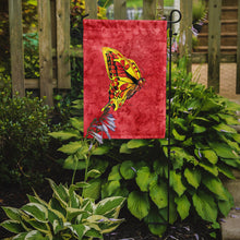 Load image into Gallery viewer, Butterfly on Red Garden Flag – Decorative Outdoor Yard Flag
