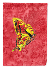 Load image into Gallery viewer, Butterfly on Red Garden Flag – Decorative Outdoor Yard Flag