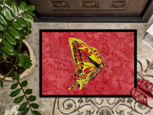 Load image into Gallery viewer, Butterfly on Red Doormat - 24x36 Decorative Floor Mat – Indoor/Outdoor Rug