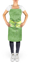 Load image into Gallery viewer, Dragonfly on Avacado Apron – Artist-Designed Kitchen, BBQ &amp; Craft Apron