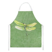 Load image into Gallery viewer, Dragonfly on Avacado Apron – Artist-Designed Kitchen, BBQ &amp; Craft Apron
