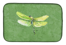 Load image into Gallery viewer, Dragonfly on Avacado Dish Drying Mat – Absorbent, Artistic Kitchen Essentials 8864DDM