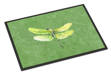 Load image into Gallery viewer, Dragonfly on Avacado Doormat - 24x36 Decorative Floor Mat – Indoor/Outdoor Rug