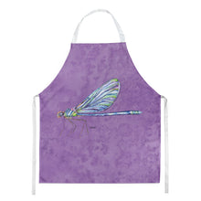 Load image into Gallery viewer, Dragonfly on Purple Apron – Artist-Designed Kitchen, BBQ &amp; Craft Apron