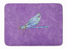 Load image into Gallery viewer, Dragonfly on Purple Machine Washable Memory Foam Mat 8865RUG