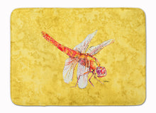 Load image into Gallery viewer, Dragonfly on Yellow Machine Washable Memory Foam Mat 8866RUG