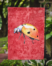 Load image into Gallery viewer, Lady Bug on Red Garden Flag – Decorative Outdoor Yard Flag