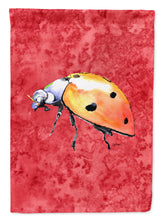 Load image into Gallery viewer, Lady Bug on Red Garden Flag – Decorative Outdoor Yard Flag