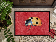 Load image into Gallery viewer, Lady Bug on Red Doormat - 24x36 Decorative Floor Mat – Indoor/Outdoor Rug