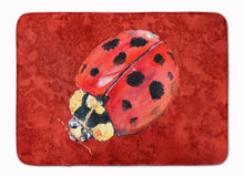 Load image into Gallery viewer, Lady Bug on Deep Red Machine Washable Memory Foam Mat 8870RUG