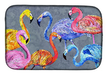 Load image into Gallery viewer, Flamingo Six Senses Dish Drying Mat – Absorbent, Artistic Kitchen Essentials 8871DDM
