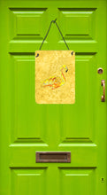 Load image into Gallery viewer, Flamingo on Yellow Aluminium Metal Wall or Door Hanging Prints