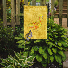 Load image into Gallery viewer, Flamingo on Yellow Garden Flag – Decorative Outdoor Yard Flag