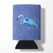 Load image into Gallery viewer, Flamingo On Slate Blue Can or Bottle Beverage Insulator Hugger